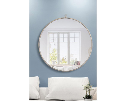 Elegant Wall Mirror - Silver, L 28" (MR4056S)