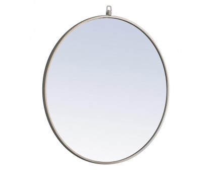 Elegant Wall Mirror - Silver, L 28" (MR4056S)