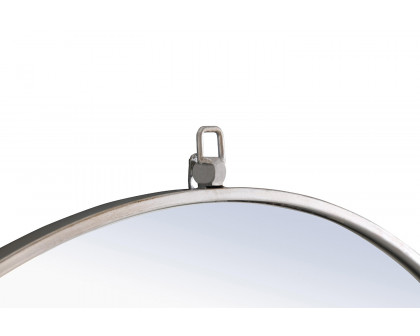 Elegant Wall Mirror - Silver, L 28" (MR4056S)