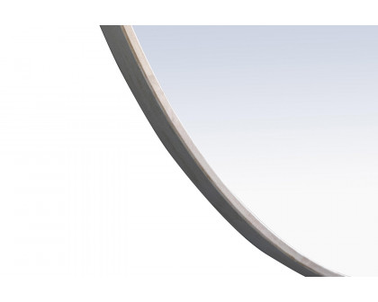 Elegant Wall Mirror - Silver, L 28" (MR4056S)