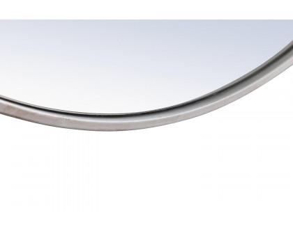 Elegant Wall Mirror - Silver, L 28" (MR4056S)