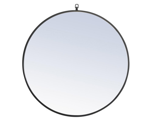 Elegant Wall Mirror - Black, L 32" (MR4057BK)