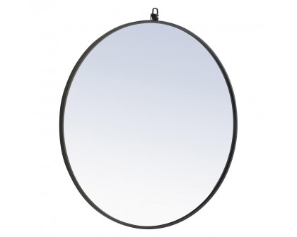 Elegant Wall Mirror - Black, L 32" (MR4057BK)