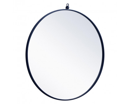 Elegant Wall Mirror - Blue, L 32" (MR4057BL)