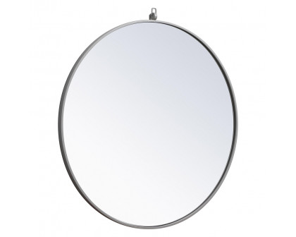 Elegant Wall Mirror - Gray, L 32" (MR4057GR)