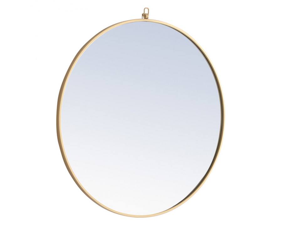 Elegant Wall Mirror - Brass, L 32" (MR4058BR)