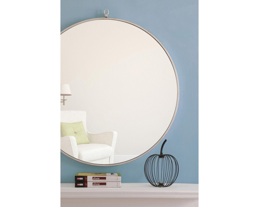 Elegant Wall Mirror - Silver, L 32" (MR4059S)