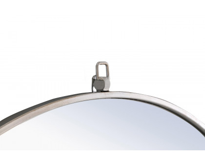 Elegant Wall Mirror - Silver, L 32" (MR4059S)