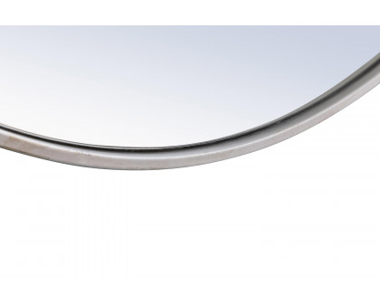 Elegant Wall Mirror - Silver, L 32" (MR4059S)