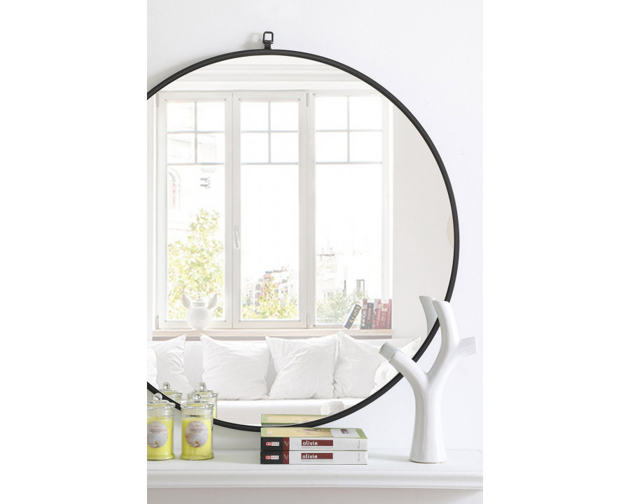 Elegant Wall Mirror - Black, L 36" (MR4061BK)