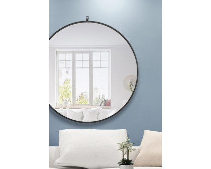 Elegant Wall Mirror - Black, L 36" (MR4061BK)