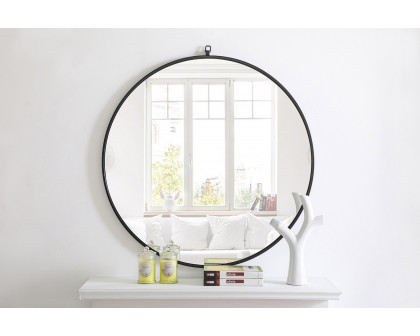 Elegant Wall Mirror - Black, L 36" (MR4061BK)