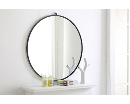 Elegant Wall Mirror - Black, L 36" (MR4061BK)