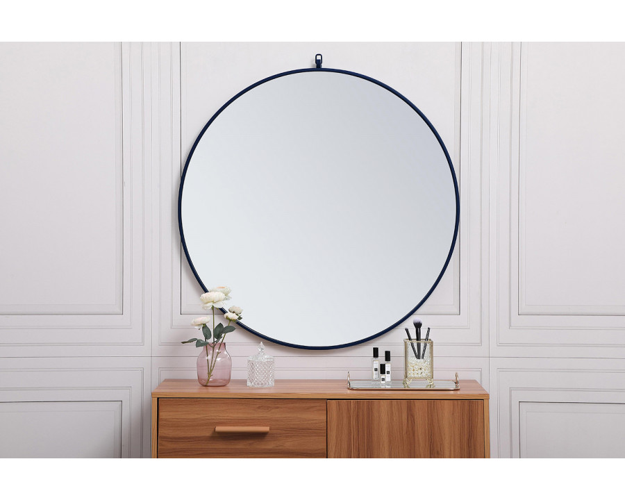 Elegant Wall Mirror - Blue, L 36" (MR4061BL)