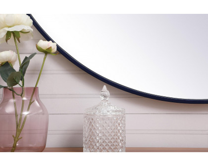 Elegant Wall Mirror - Blue, L 36" (MR4061BL)