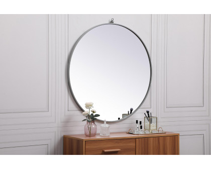 Elegant Wall Mirror - Gray, L 36" (MR4061GR)