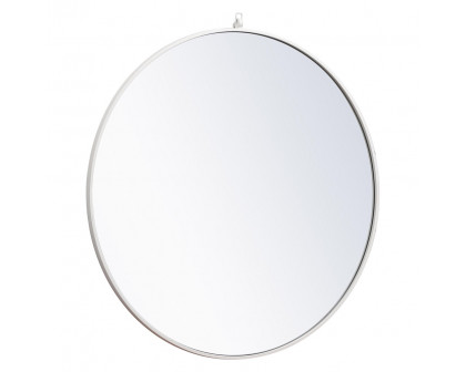 Elegant Wall Mirror - White, L 36" (MR4061WH)