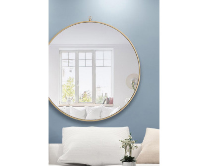 Elegant Wall Mirror - Brass, L 36" (MR4062BR)