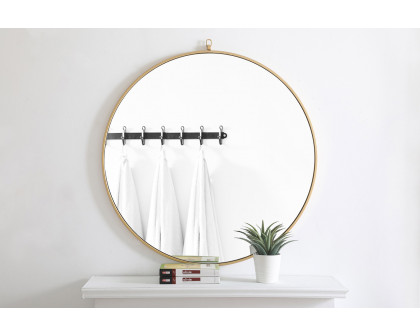 Elegant Wall Mirror - Brass, L 36" (MR4062BR)