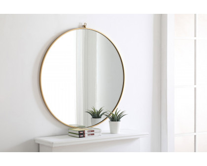 Elegant Wall Mirror - Brass, L 36" (MR4062BR)