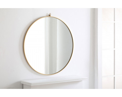 Elegant Wall Mirror - Brass, L 36" (MR4062BR)