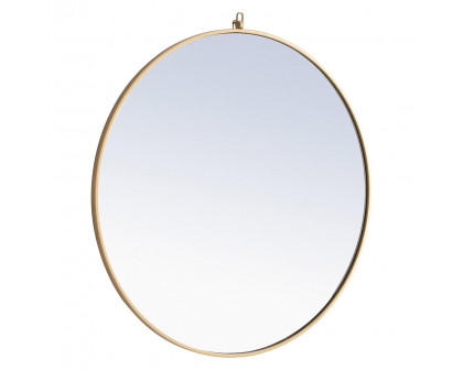 Elegant Wall Mirror - Brass, L 36" (MR4062BR)