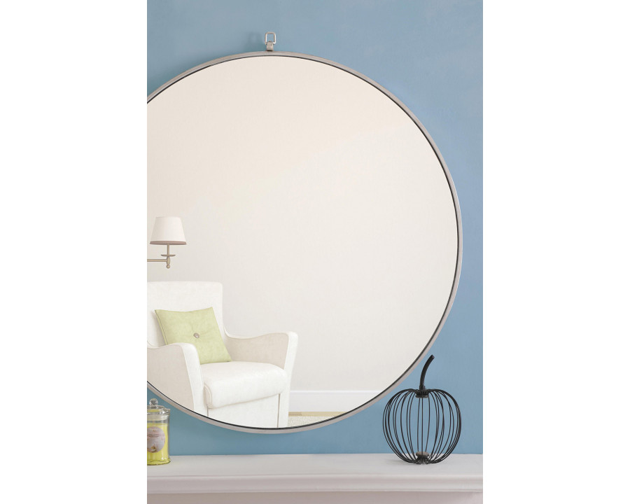 Elegant Wall Mirror - Silver, L 36" (MR4063S)