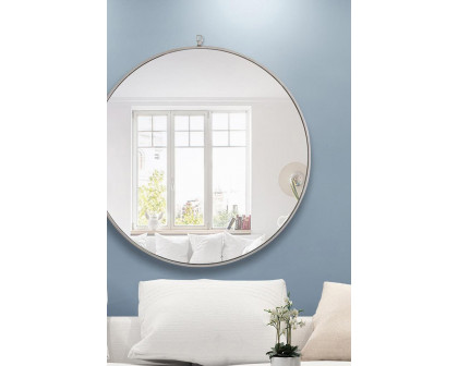 Elegant Wall Mirror - Silver, L 36" (MR4063S)