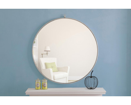 Elegant Wall Mirror - Silver, L 36" (MR4063S)