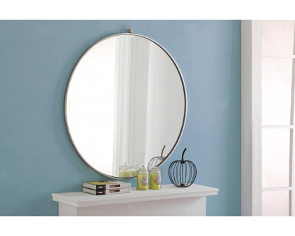 Elegant Wall Mirror - Silver, L 36" (MR4063S)