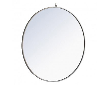 Elegant Wall Mirror - Silver, L 36" (MR4063S)