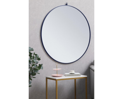 Elegant Wall Mirror - Blue, L 42" (MR4064BL)