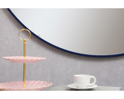 Elegant Wall Mirror - Blue, L 42" (MR4064BL)