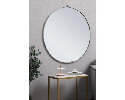 Elegant Wall Mirror - Gray, L 42" (MR4064GR)