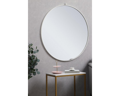 Elegant Wall Mirror - White, L 42" (MR4064WH)