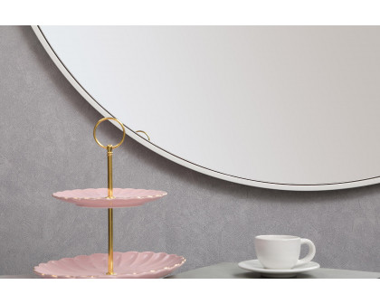 Elegant Wall Mirror - White, L 42" (MR4064WH)