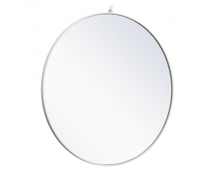 Elegant Wall Mirror - White, L 42" (MR4064WH)