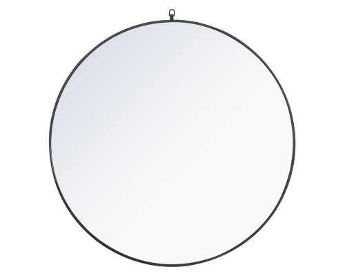 Elegant Wall Mirror - Black, L 48" (MR4067BK)