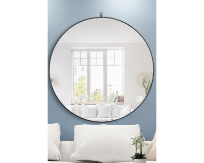 Elegant Wall Mirror - Black, L 48" (MR4067BK)