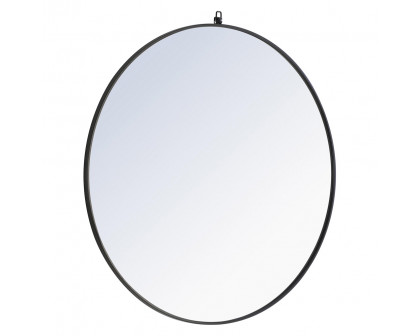 Elegant Wall Mirror - Black, L 48" (MR4067BK)