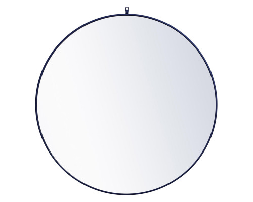 Elegant Wall Mirror - Blue, L 48" (MR4067BL)