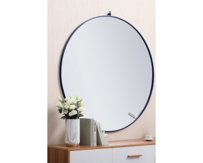 Elegant Wall Mirror - Blue, L 48" (MR4067BL)