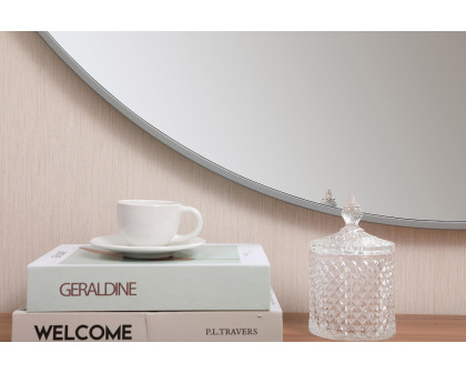 Elegant Wall Mirror - Gray, L 48" (MR4067GR)