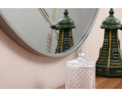 Elegant Wall Mirror - Gray, L 48" (MR4067GR)