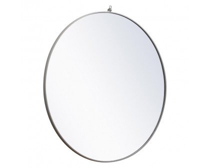 Elegant Wall Mirror - Gray, L 48" (MR4067GR)