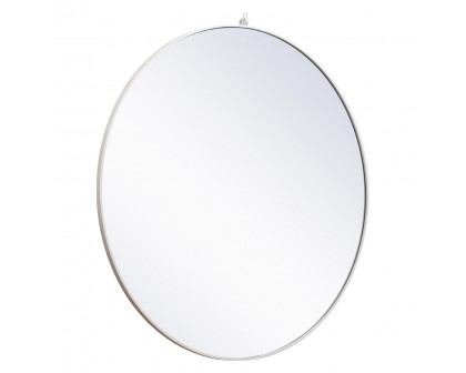 Elegant Wall Mirror - White, L 48" (MR4067WH)