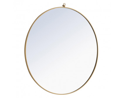 Elegant Wall Mirror - Brass, L 48" (MR4068BR)