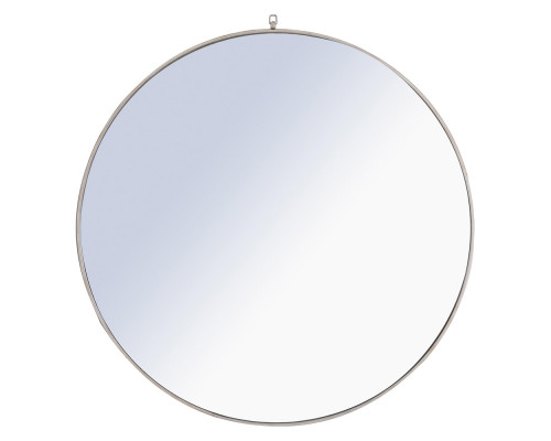 Elegant Wall Mirror - Silver, L 48" (MR4069S)