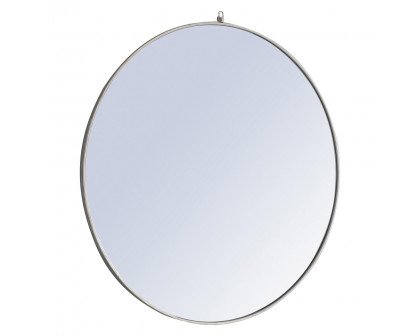 Elegant Wall Mirror - Silver, L 48" (MR4069S)