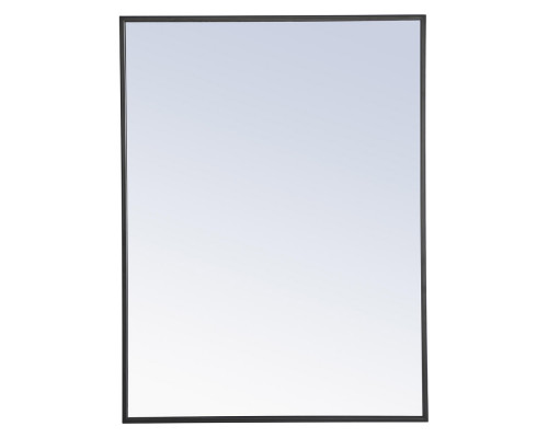 Elegant Wall Mirror - Black, L 32" (MR4071BK)